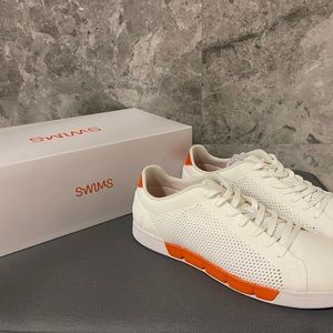 NEW Swims Men's Breeze Tennis Knit - White/Orange